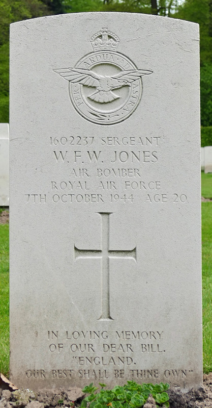 Sgt William Frederick Whitehouse Jones<br/><br /><br />died October 7th, 1944